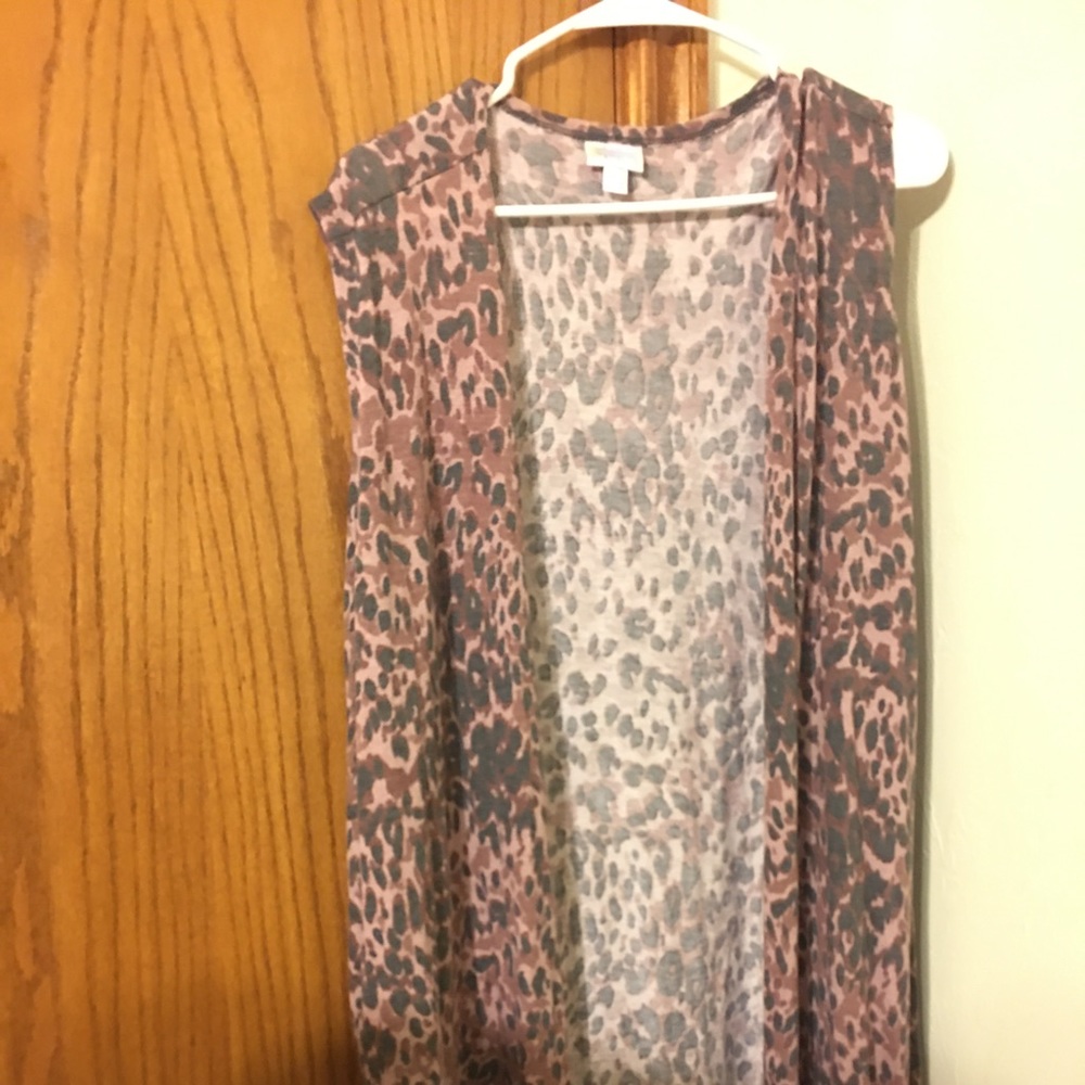 Lularoe xl joy sleeveless cardigan